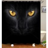 Gato Chuveiro Cortina Banheiro Chuveiro Cortina Bonito Tecido 3d Sh