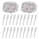200pcs 3inch - 7,5cm Alligator Hair Clips Kit, Perfeito Para Metal Duck Bill Hair Clips Flat Top Single Prong Hairpins For Hair Styling Diy