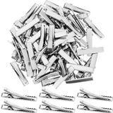 200 Peças Alligator Hair Clips Metal Duck Bill Hair Clips Flat Top Single Prong Hairpins For Hair Styling Diy Accessories (1,26 Polegadas)