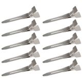 60 Peças Duck Bill Hair Clips, 1,75 Polegada Rustproof Metal Alligator Curl Clips Com Buracos Para Penteado, Penteado, Seção De Cabelo Gross