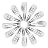50 Pack Snap Hair Clips Hair Barrettes For Kids, Girls And Women, 50 Mm (silver)