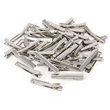 50 Peças 4cm / 1,57inch Alligator Hair Clip Flat Top Com Dentes Para Projetos De Artes &amp; Ofícios, Cuidados Capilares (1,57inch (40mm) 50pcs)