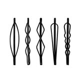5 Peças Geométricas Metal Hair Clips Minimalist Dainty Hair Barrettes Metal Hair Accessories For Women Headwear Acessórios, 5 Estilos