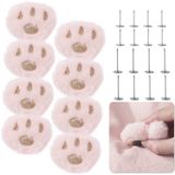 8 Clipe De Capa De Colcha Pcs, Clipes De Edredom De Coelho De Algodão De Desenho Animado Bonito Com 16 Agulha De Bloqueio, Soft Plush Anti-s