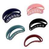 Clipes De Garra De Cabelo Grande, 3,7 Polegadas Clipes De Garra Grande Fosco Não-deslizamento, 5 Cores Forte Segurar Perfeito Para Mulheres