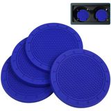 Car Coasters, 4 Pack Pvc Car Cup Holder Insert Coaster - Anti Slip Universal Vehicle Interior Accessories Cup Mats For Women (2.75 Diâmetro