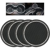 Car Coasters Anti Slip Car Cup Holder - 2,75 Polegadas Universal Bling Coasters Para Cup Holders Cute Car Accessories For Women And Girl 4 P