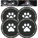 Car Coasters 2,75 Polegadas Anti Slip Car Cup Holder - Universal Bling Coasters E Crystal Rhinestone Cup Holders Cute Car Accessories For Wo