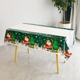 Toalha De Mesa De Natal Descartável, Desenho Animado Retangular