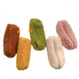 5pcs Korean Plush Small Fresh Pen Bag, Papelaria De Lã De Cordeiro