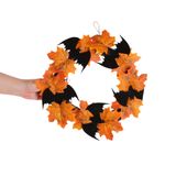 Decoração De Ação De Graças De Halloween, Bat Garland Pendant Bar