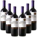 Kit 06 Unidades Vinho Santa Carolina Reservado Merlot 750ml