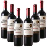 Kit 06 Un. Vinho Santa Carolina Reservado Cab. Sauvig. 750ml