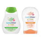 Kit Shampoo Dove Baby Hidratação Enriquecida Cabelos Claros 200ml E Condicionador Hidratação Enriquecida Cabelos Cacheados 200ml