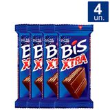 Kit 4x 45g Chocolate Bis Lacta Xtra