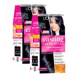 Tintura Casting Creme Gloss L&#39;oréal Paris 210 Preto Azulado | Kit Com Duas Unidades