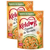 Kit 2 Ração Úmida Para Cachorro Keldog Risoto De Frango Em Sachê 100g