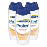 Sabonete Líquido Protex Vitamina E Com 250ml | Kit Com Três Unidades