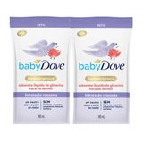 Kit 2 Sabonete Líquido Baby Dove Hora De Dormir Refil 180ml