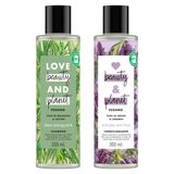 Kit Shampoo Love Beauty And Planet Energizing Detox E Condicionador Love Beauty And Planet Smooth And Serene 300ml Cada