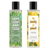 Kit Shampoo Love Beauty And Planet Energizing Detox E Condicionador Love Beauty And Planet Hope And Repair 300ml Cada