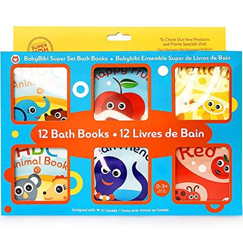 Super Bath Book Set De 12 (frutas, Ocean Friends, Abc, Num