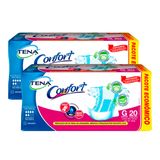 Kit De Fralda Geriátrica Tena Confort Tamanho G 40 Unidades
