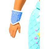 Barbie Dreamtopia Merman Doll, aproximadamente 12 polegadas com cauda de arco-íris azul e cabelo loiro, para crianças de 3 a 7 anos