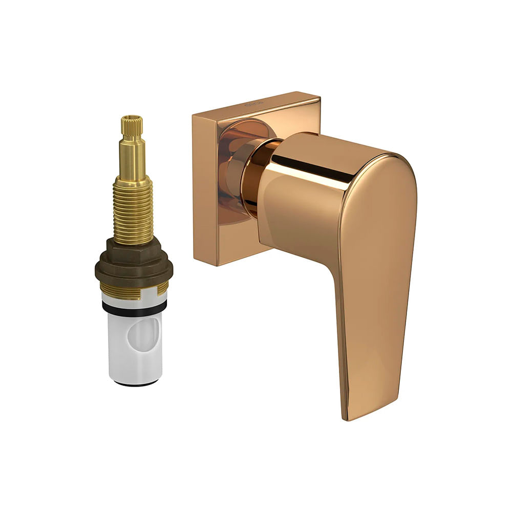 Acabamento Para Registro De Pressão Deca Level 4916.gl26.pq.rd 1/2" E 3/4" Red Gold Red Gold 4916.gl26.pq.rd