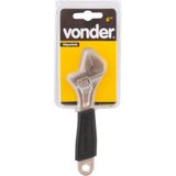 Chave Inglesa Ajustável 8&quot; Aço Carbono Niquelada - Vonder