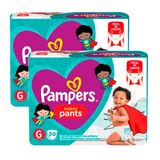 Kit 2 Fraldas Pampers Super Pants Pacotão G - 60 Tiras