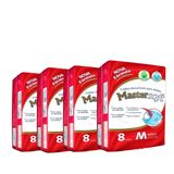 Kit 4 Fralda Geriátrica Mastersoft Regular M 08 Unidades