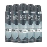 Kit Desodorante Aerosol Dove Men Sem Perfume 150ml - 5 Unidades