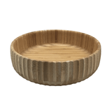 Bowl Canelado De Bambu Oikos 22cm Redondo