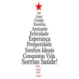 Adesivo Decorativo de Parede Feliz Natal Árvore de