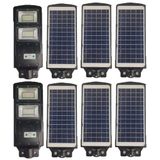 Luminaria Solar Poste 120w Sensor Movimento Led 8 Und