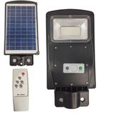 Luminaria Solar Poste 60w Led Controle Rua E Jardins Areas