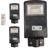 Luminaria Solar Poste 3 Unds 60w Led Controle Rua E Jardins