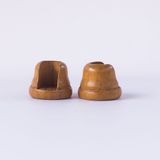 Suporte Flange Madeira Para Varão 19mm Cerejeira 27-c Wiler-k
