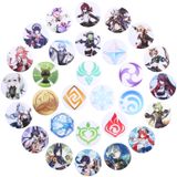 Emblemas Taicy Genshin Impact Game 44 Mm À Prova D&#39;água, Branco X30