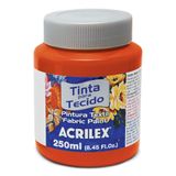 Tinta Para Tecido Fosca 250 Ml - Acrilex - Vermelho Fogo