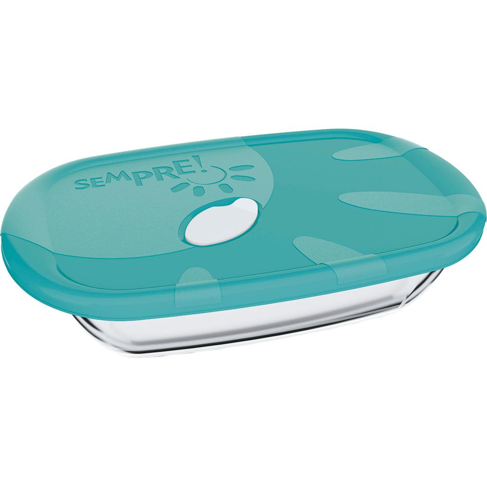 Assadeira Retangular 1.8l Com Tampa Sempre Sortida