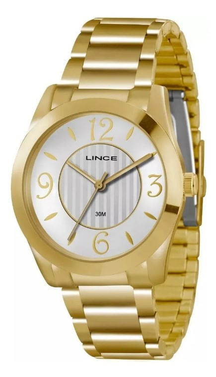 Relógio Analógico Dourado Feminino Lrgk040l S2kx - Lince