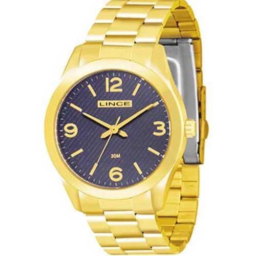 Relógio Analógico Feminino Dourado Lrg4249l D2kx - Lince