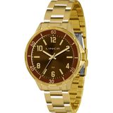 Relógio Feminino Analógico Dourado Lrg4316l - Lince