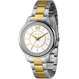 Relógio De Pulso Analógico Feminino Urban Prata/dourado Lrtj158l40 - Lince