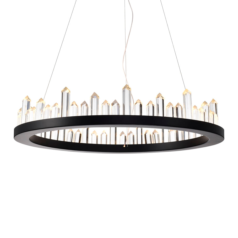 Lustre Pendente Skylight Cave 3095 Led Bivolt Preto