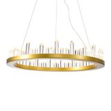 Lustre Pendente Skylight Cave 3095 Led Bivolt Dourado