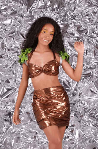 Top De Amarrar Bronze Metalizado Pp