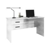 Mesa Secretária Mdp 15mm 2 Gavetas 1,35m - Branco